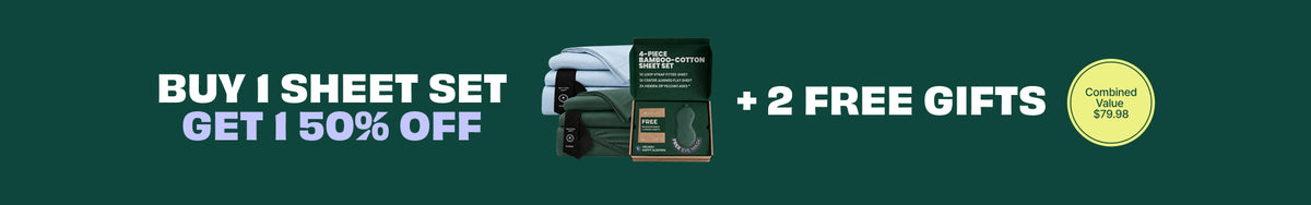 Buy 1 Get 1 50% OFF Green Promotional banner