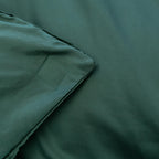 Close up of magnet detail in green bedding