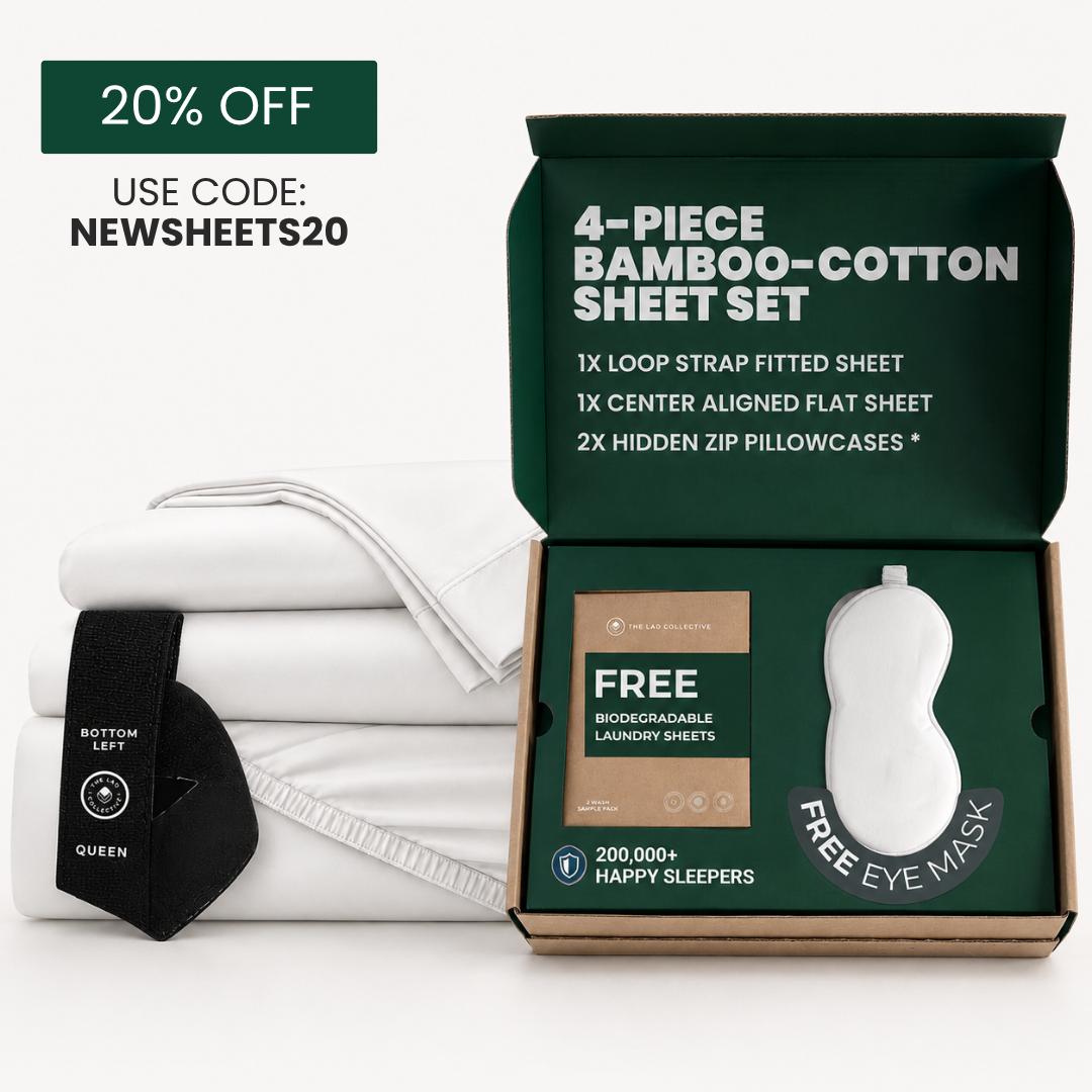 TLC unboxing experience - 20% off with code NEWSHEETS20 premium bamboo cotton sheet set